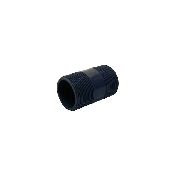 Mueller Industries 403-060 Bk Products Nipple Schedule 80 1/2in MIP each X 1/2in D MIP PVC 6in