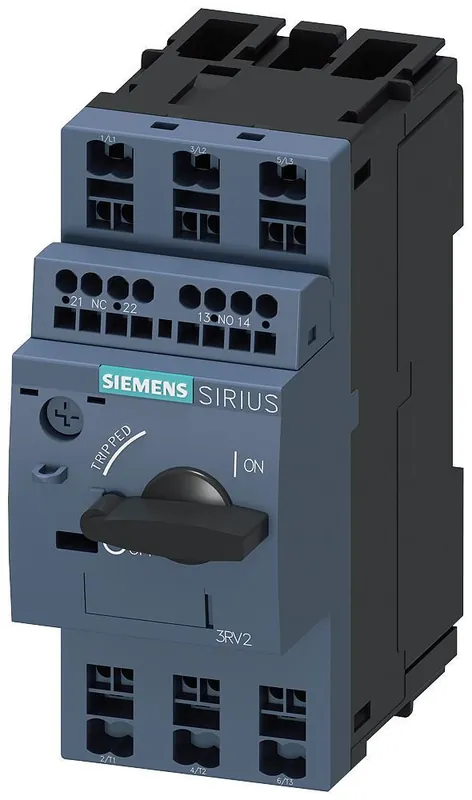 Siemens 3RV20111KA25 Circuit Breaker for Motors S00 9-12.5A Aux 1NO 1NC Spring 3RV2 Series