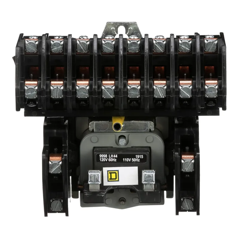 Square D 8903LO1000V02 Lighting Contactor 110/120 VAC 30 Amp 10-Pole 10NO