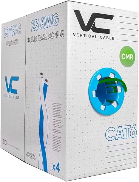 Vertical Cable 161-103/GR Cat 6 Ethernet Cable 23 AWG 1000 feet