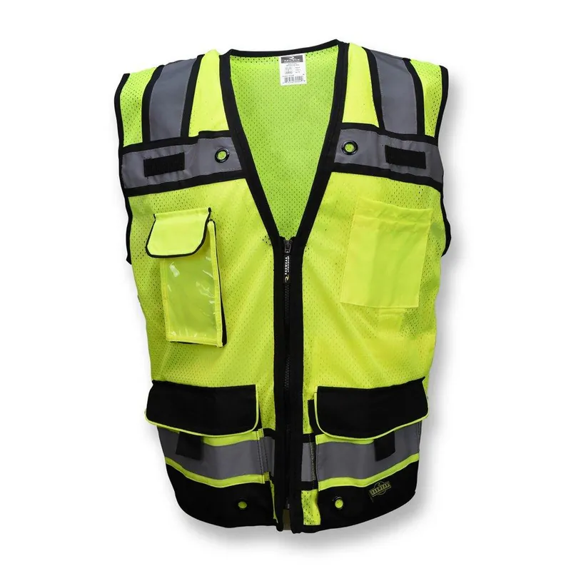 Radians SV65-2ZGM-L Radwear L Size Heavy Duty Surveyor Vest with Zipper