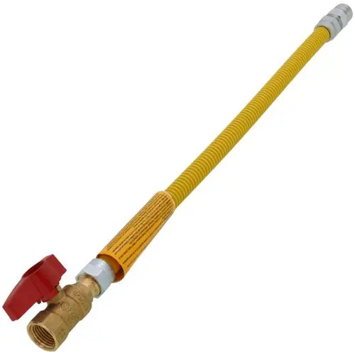 Dormont 20C-3135-18 Model 3/8 inches Id (1/2 inches Od) Gas Connector 1/2 inches Mip X 1/2 inches Fip (18 inches Length)