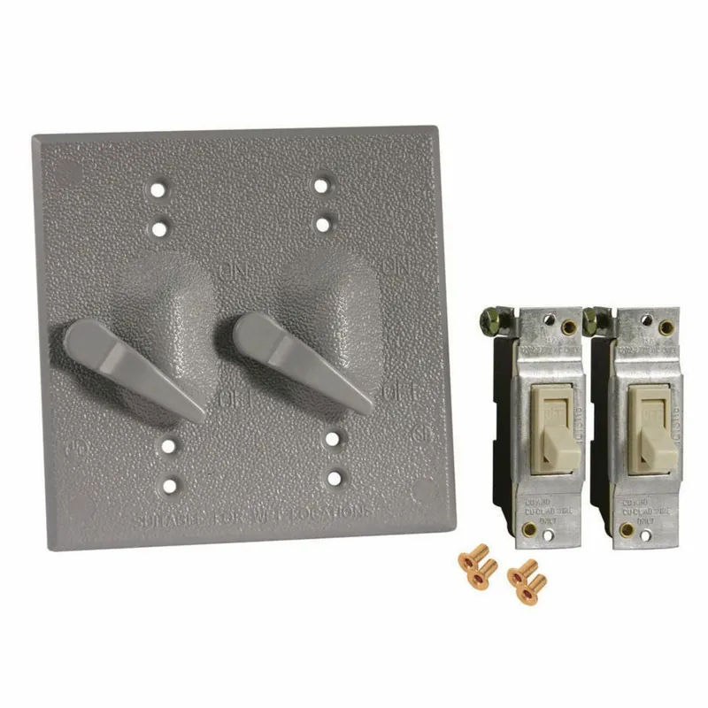 Bell 5124-0 Device Mount Switch Cover 2 Gang