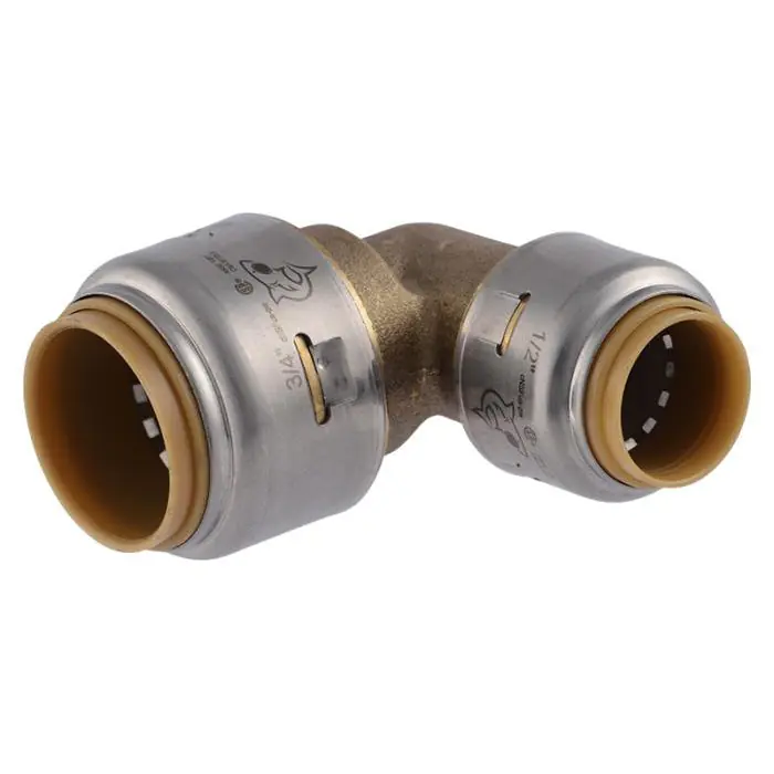 Sharkbite UR274 Max Push Reducing Elbow 3/4 inches X 1/2 inches
