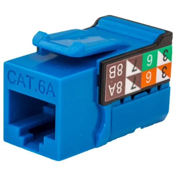 Vertical Cable 353-V2814/C6ABL CAT6A Data Grade Keystone U-Jack
