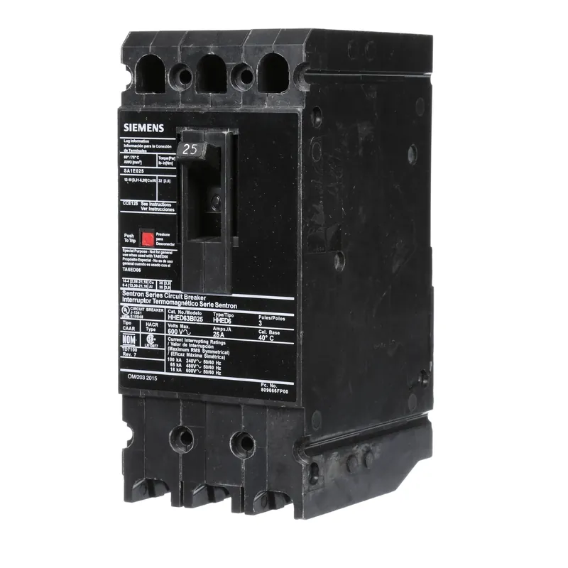 Siemens ED63A003 Sentron Molded Case Circuit Breaker 3A