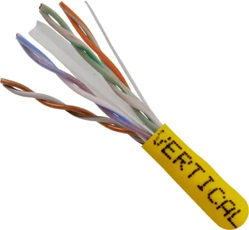 Vertical Cable 060-494/YL Cat6 550MHz 23AWG UTP 4 Pair Solid 1000Ft
