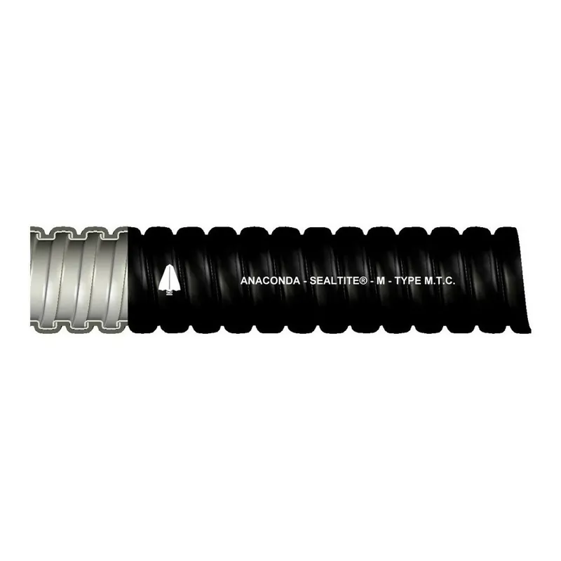 Anaconda 38312 Thermoplastic PVC Jacket 1/2 inches MTC Black 100 ft carton