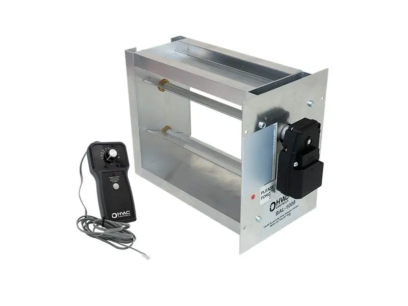 Io Hvac Controls Bal-2816 Rectangular Electronic Balancing Damper w/ Actuator 28 inches x 16 inches
