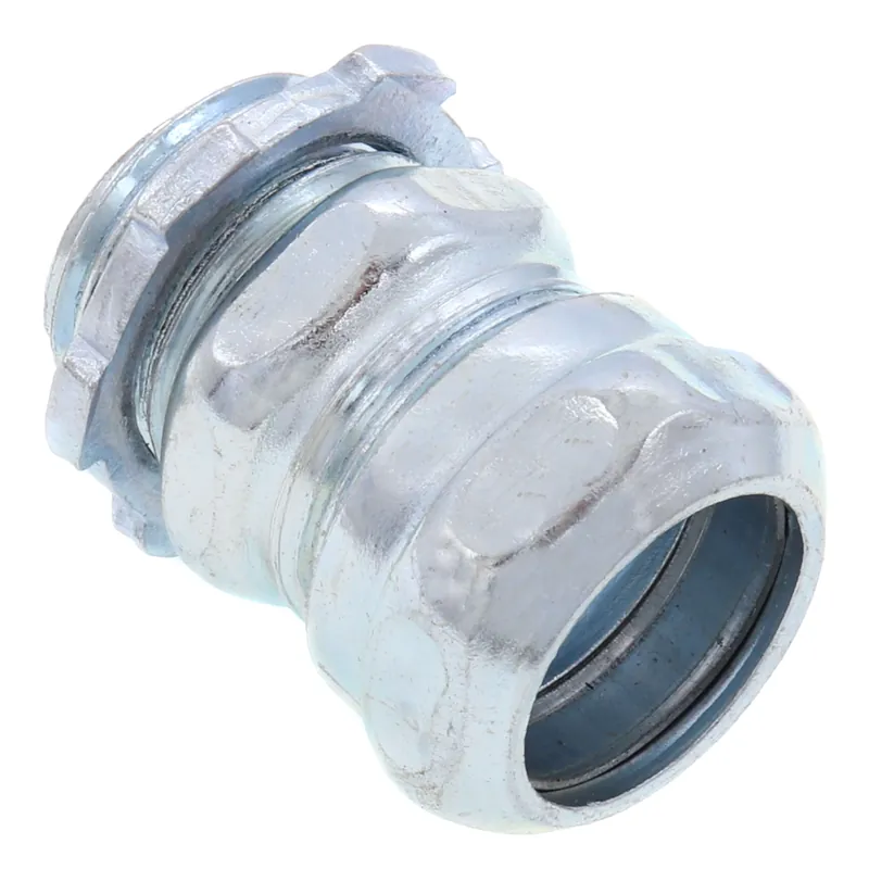 Steel City TC111A 1/2 inches EMT Compression Connector Steel Non-Insulated
