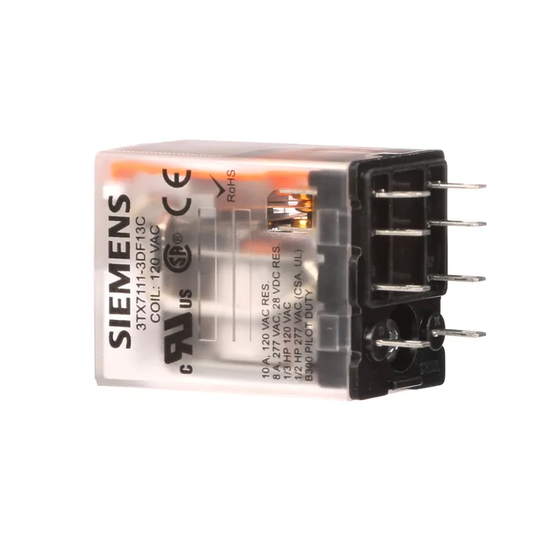 Siemens 3TX7111-3DF13C Plug-In Relay, DPDT, 12A, 120VAC