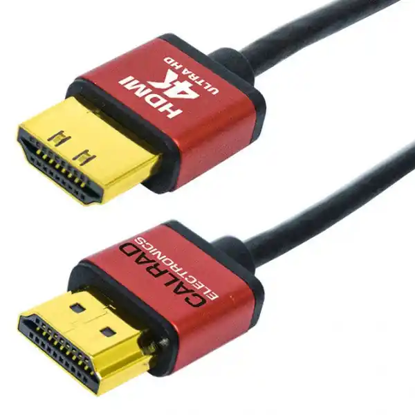 Calrad 55-658-S-2 Ultra Slim HDMI Type A Male to HDMI Type A Male High Speed Cable 2 m. Long