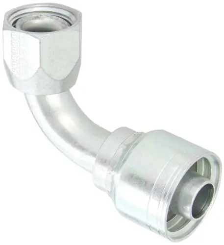 Eaton 1AA12FJB12 Aeroquip carbon steel global TTC crimp hose fitting 3/4 inches hose ID, 1-1/16 inches - 12 thread
