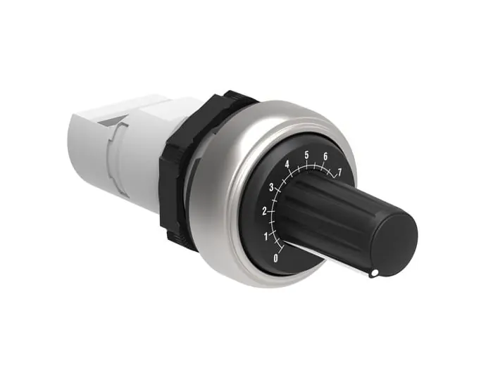 Lovato LPCPA010 Potentiometer 22mm Platinum, With Graduated Scale 10Kohm