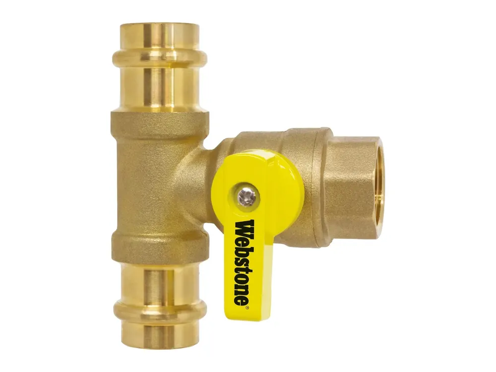 Webstone H-80671W-T34 Pro-Pal T Ball Valve 3/8 x 3/4 inches H-X267 Series