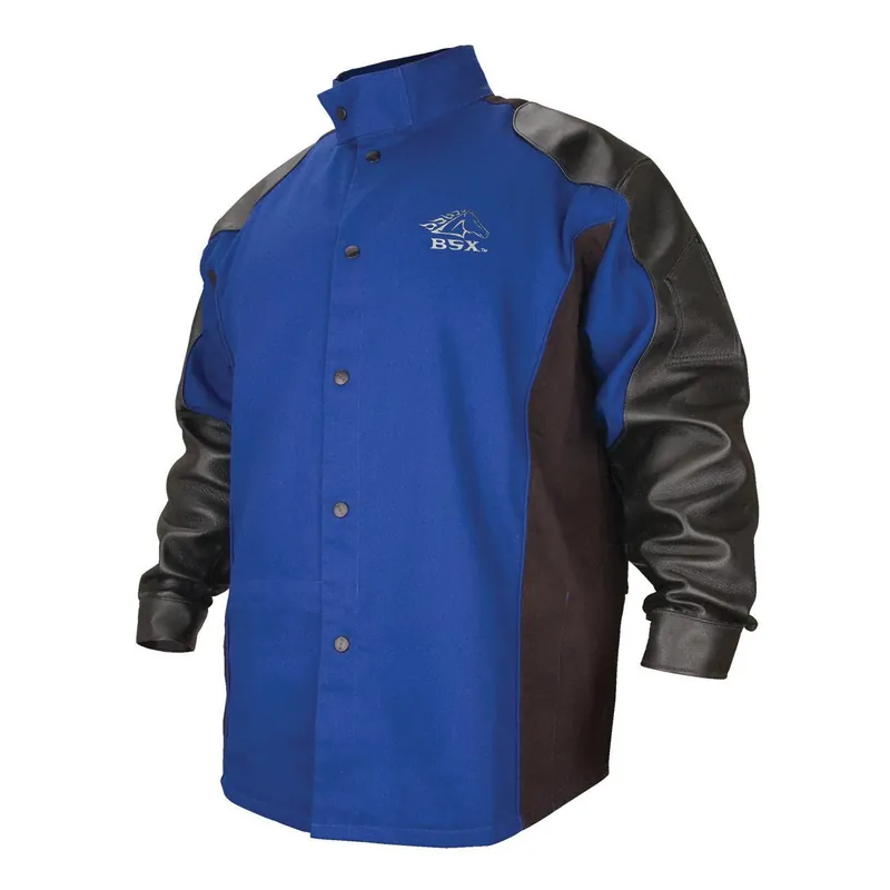 Revco BXRB9C/PS-L Jacket Welding Hyb L Cotton/Gr Pigskin
