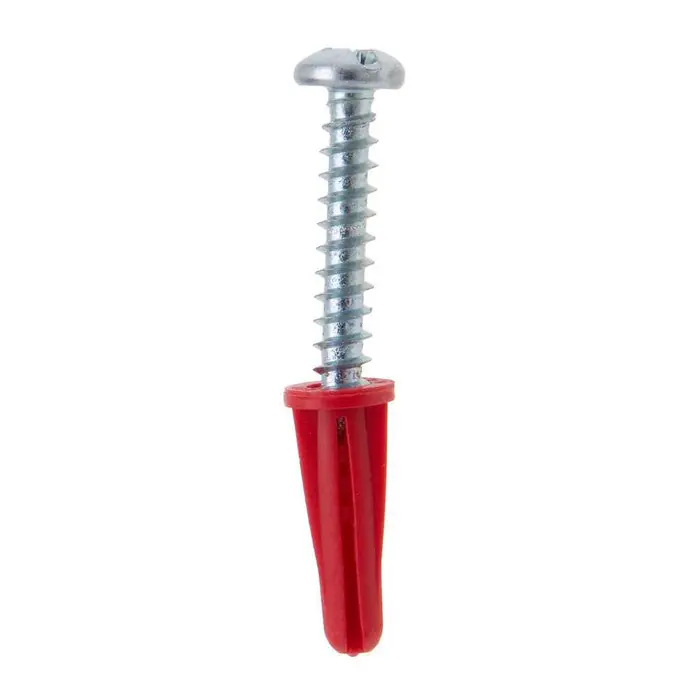 Metallics WAKJ16T Anchors 3/16 Red Plas Wall Ancr Kit (Jar 200)