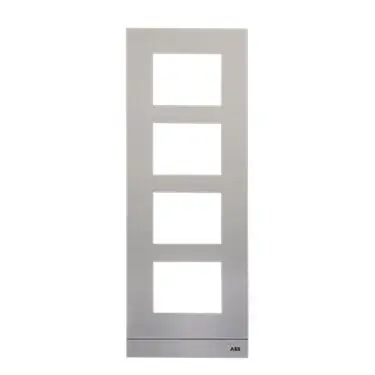 Abb 51024CF-A Cover Frame, 4 Modules, Size 1/4, Aluminum Alloy, 125mm