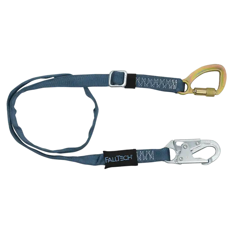 Falltech 82095K Adjustable Restraint Lanyard, Web (4 feet to 6 feet)