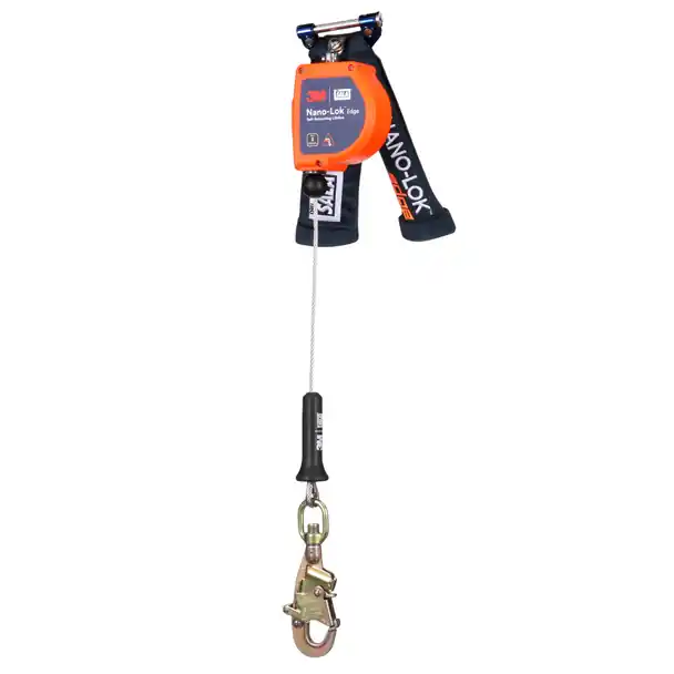 3M 3500293 dbi-sala nano-lok edge self-retracting lifeline with galvanized cable and steel swivel snap hook 8 feetl replacement 3500211