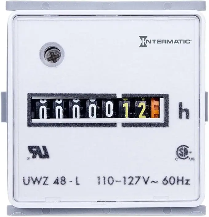 Intermatic UWZ48E-120U Flush Mount AC Hour Meter 120V