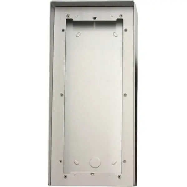 Comelit 3116/3 Natural Anodized Aluminum Housing with Rain Shield, 3 Modules