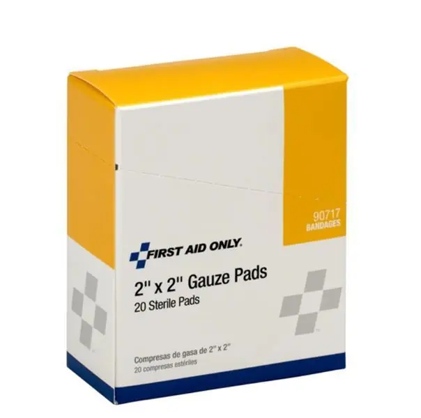 First Aid 90717 2 inchesX2 inches Sterile Gauze Pads