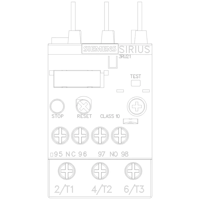 Siemens 3RU21264PB0 Thermal Overload Relay 690 VAC 30 to 36 Amp 3-Pole 1NO 1NC