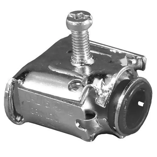 Appleton AMC-52 1/2 inches Duplex AC/MC/FMC Speed-Lock Steel Box Connector