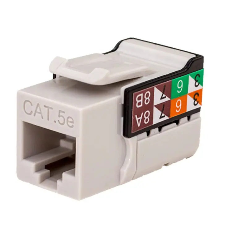 Vertical Cable 351-V2605/GY/25 CAT5E, 8X8 Keystone Jack, 25pk