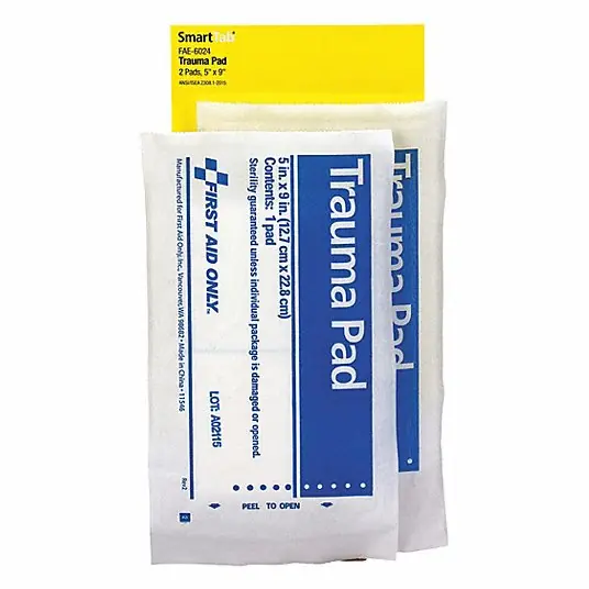 First Aid FAE-6024 Trauma Pad 5 x 9 Inch (2 Count)