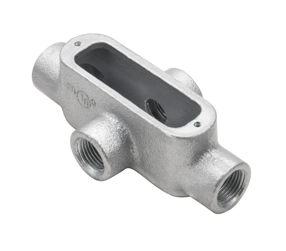 Topaz X1M 1/2 inches Malleable Rigid "X" Conduit Body