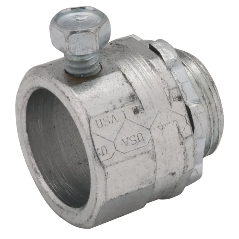 Raco 3006 1-1/2 inches Rigid/IMC Set-Screw Connector, Uninsulated, Steel