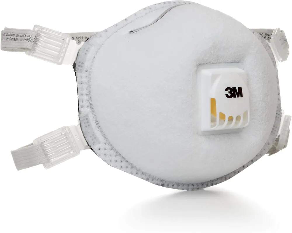 3M 8214 Particulate Respirator N95 with Faceseal and Nuisance Level Organic Vapor Relief (10 count)
