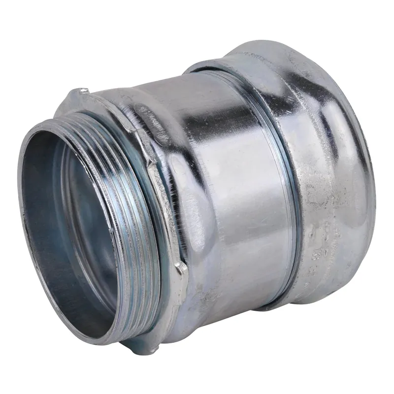Steel City TC118A 3 inches emt Compression Connector, Steel - Non-Insulated
