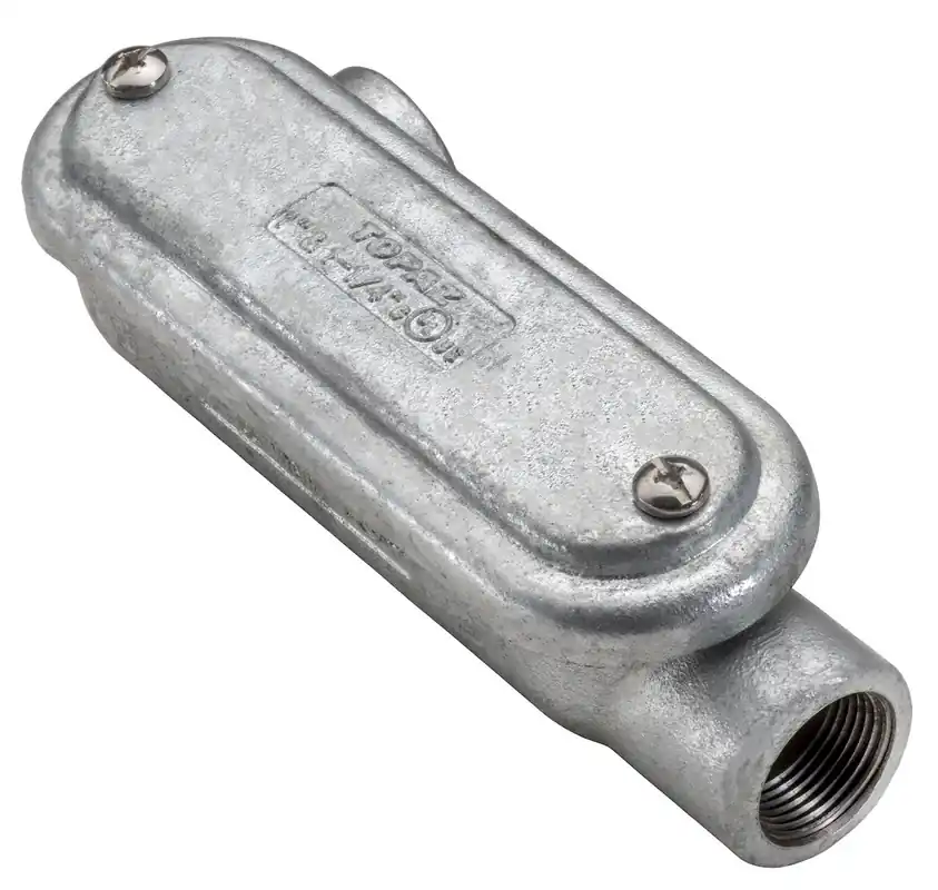 Topaz MLL3CGHDG 1 inches Mogul "LL" Conduit Body/Cover & Gasket