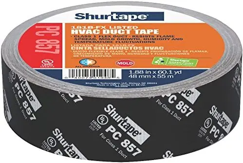Shurtape PC857-2SMT PC 857 UL 181B-FX Listed/Printed Cloth Waterproof HVAC Duct Tape 48mm