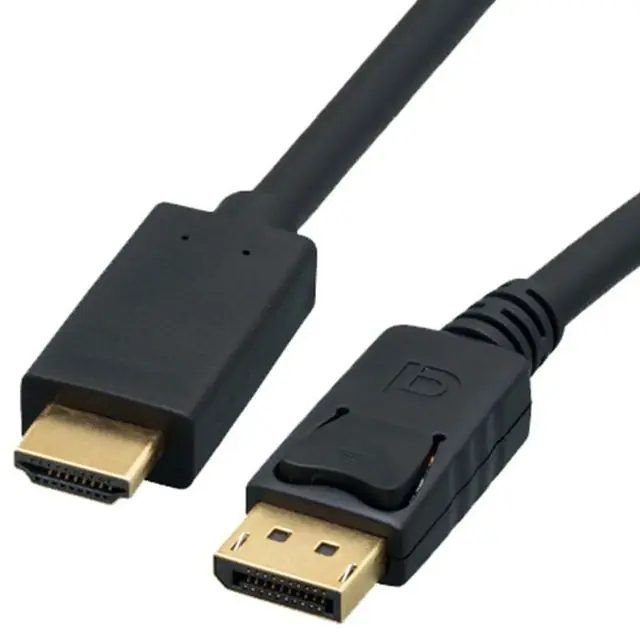 Calrad 55-651-6 active male displayport to hdmi male cable 6 ft. long