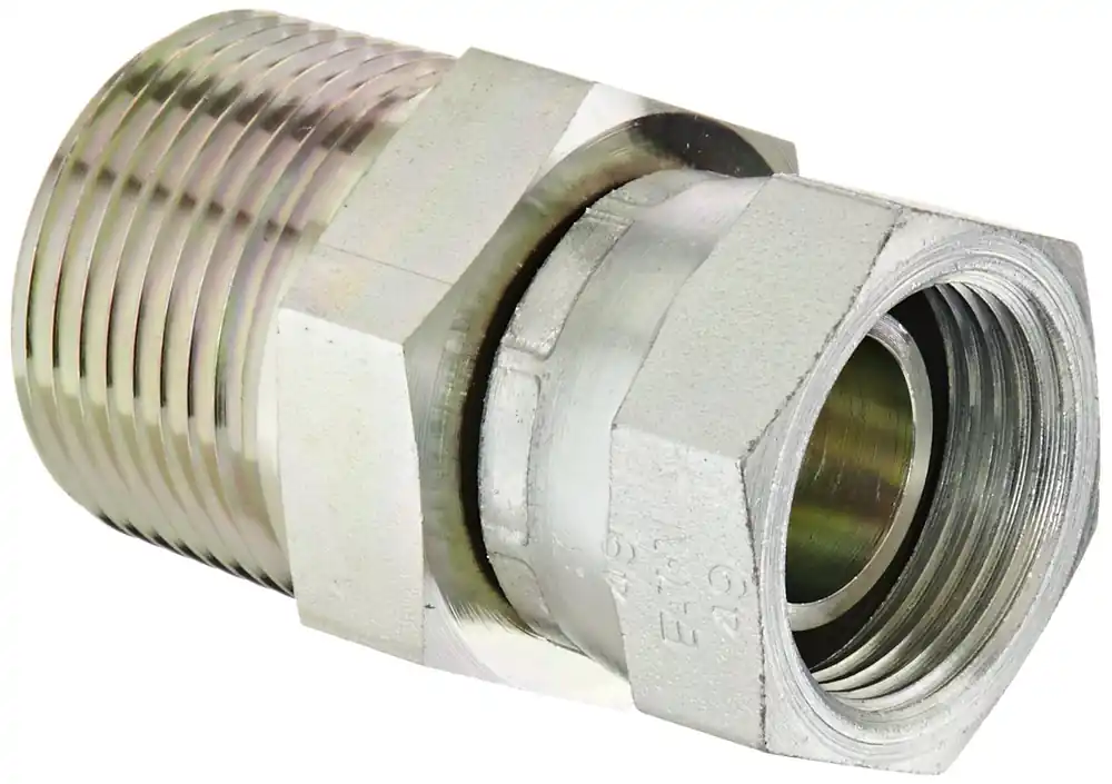 Eaton 2045-12-16S Aeroquip Steel Pipe Fitting Adapter 3/4 inches NPSM Female x 1 inches NPT Male