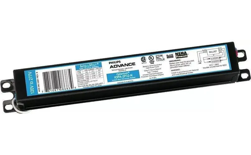 Advance IOP4P32N35I OPTANIUM Electronic Fluorescent Ballast 32 W 4 Lamps