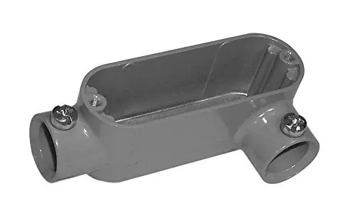 Topaz ELL10 ll Type Conduit Body Die Cast Aluminum Hub Size-4 inches