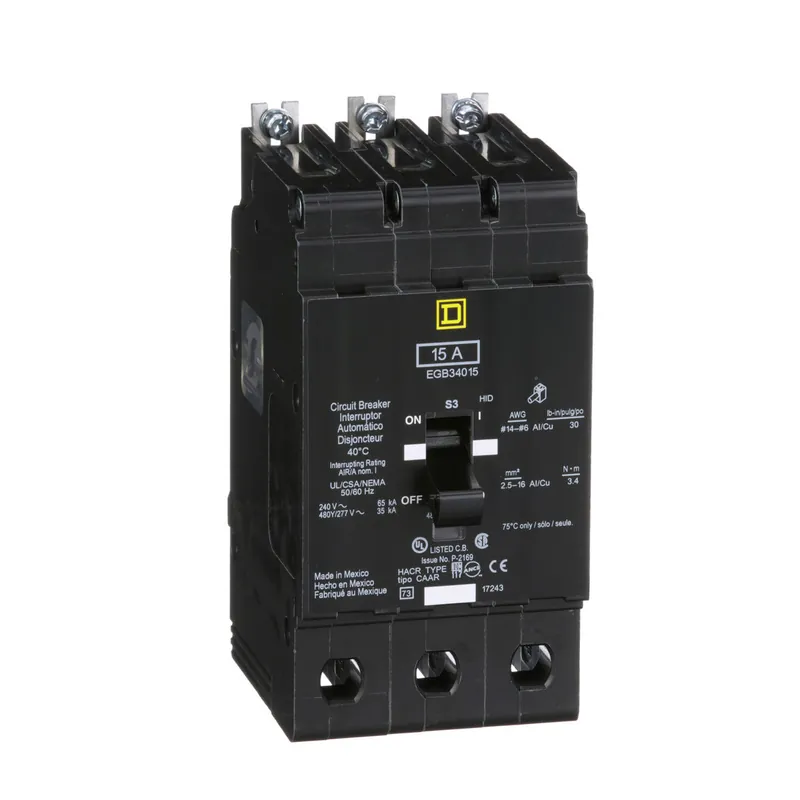Square D EGB34015 miniature circuit breaker 15 amp