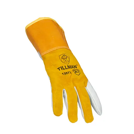 Tillman 1357-L Premium Top Grain/Split Cowhide MIG Glove ANSI A7 Cut Resistance