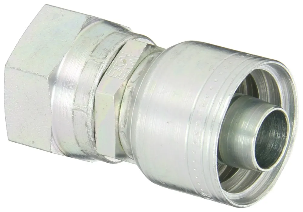Eaton 1AA16FJ12 Aeroquip Global TTC Crimp Hose Fitting 3/4 inches Hose ID, 1-5/16 inches - 12 Thread