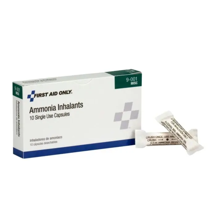 First Aid Only 9-001 Ammonia Inhalant Capsule (Box of 10)