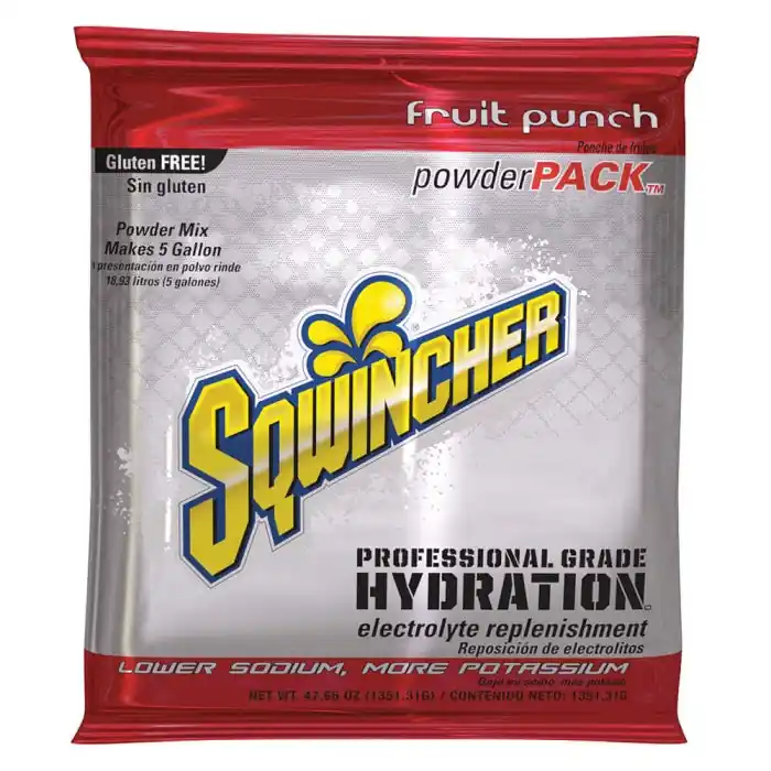 Sqwincher 016405-FP Powder Pack Fruit Punch 47.66 oz. Pack