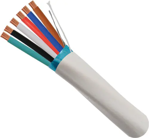 Vertical Cable 210-226ST/S/5GY Alarm-Security Cable 22AWG 6 Conductor Stranded - 500ft Box