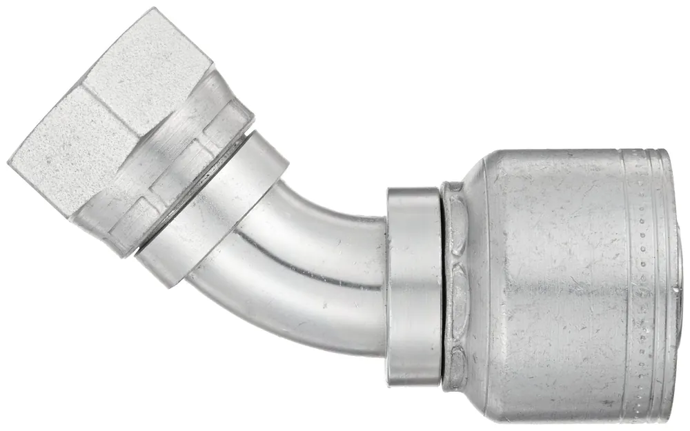 Eaton 1AA16FJA16 Aeroquip Carbon Steel Global TTC Crimp Hose Fitting 1 inches Hose ID, 1-5/16 inches - 12 Thread