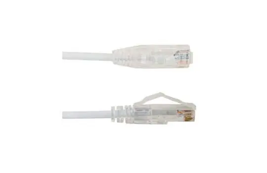Vertical Cable 077-2026/1WH Cat6A Slim Snagless Patch Cord 1 feet