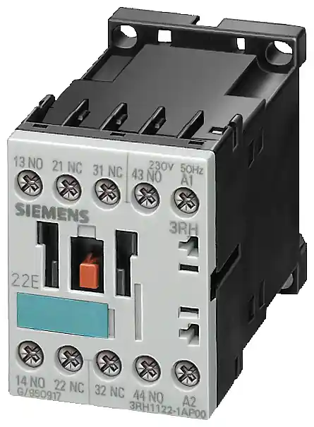 Siemens 3RH1122-1AP60 Contactor Relay 690 VAC/220 VDC 240 VAC 10 Amp 2NO 2NC